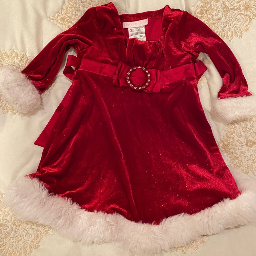 Baby girl Mrs claus Christmas dress size 12 months